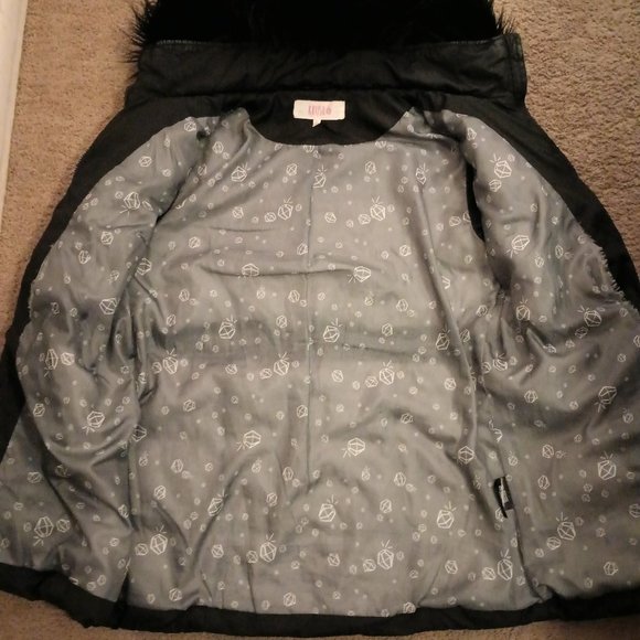 Krush Jacket With Fur Hood Ladies Puffer Jacket XL - Picture 3 of 5
